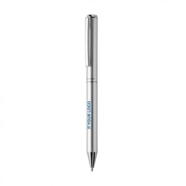 Bolígrafo elegante de aluminio reciclado con tinta azul Dokumental®