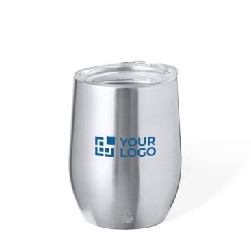 Vaso de acero inox de doble pared reciclado con dosificador 340ml