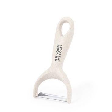 Pelador de mano con mango ergonómico y agujero para colgar