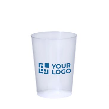 Vaso reutilizable de plástico con acabado translúcido 600ml