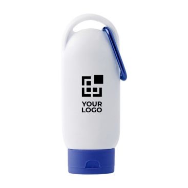 Crema solar de FPS 30 con mosquetón y tapa a juego 60ml Crema solar de FPS 30 con mosquetón y tapa a juego 60ml