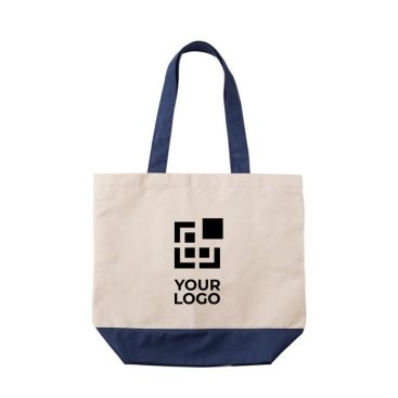 Bolsa de algodón con color a juego y bolsillo interior 280 g/m2