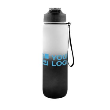 Botella con marcadores de consumición diaria de liquido1L