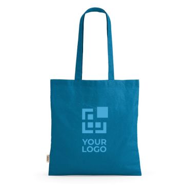 Bolsa de la compra de algodón reciclado con asas largas 140 g/m2 vista principal