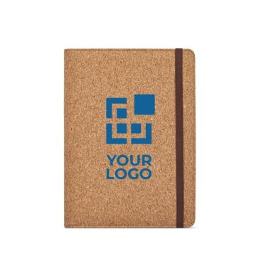 Portafolios de corcho con bolsillo para teléfono y portalápices A5