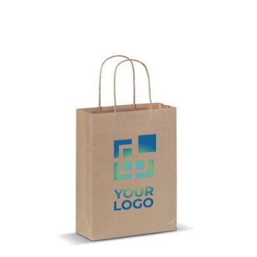 Bolsa de papel pequeña con certificación FSC hecha en EU 90 g/m2