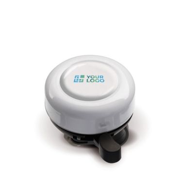 Timbre personalizable de metal blanco especial para bicicleta