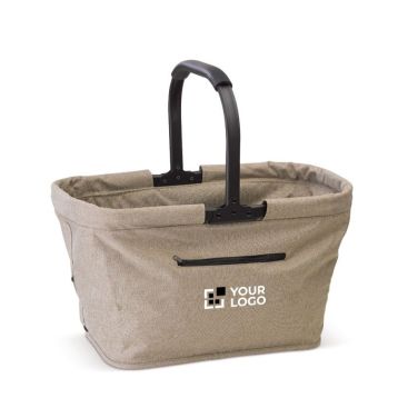 Bolsa de campo hecha de poliéster plegable con bolsillo frontal