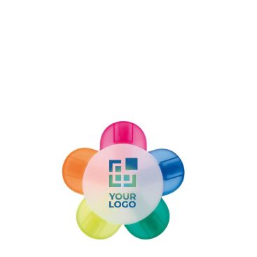 Marcador en forma de flor con 5 colores disponibles