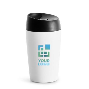 Vaso take away con función de abre y cierre con botón 240ml