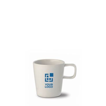 Taza de cerámica con asa cuadrada en la parte superior 180ml