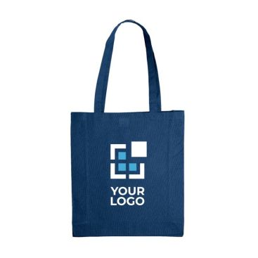 Bolsa de algodón OEKO-TEX de colores con fuelle 140 g/m2