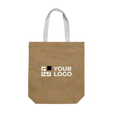 Bolsa de yute con asas gruesas de canvas 340 g/m2 y capacidad de 8kg