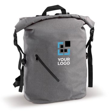 Mochila roll-top para propaganda resistente al agua con bolsillo frontal 22L Mochila roll-top para propaganda resistente al agua con bolsillo frontal 22L