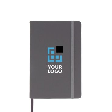 Libreta de RPET y PU de colores vivos con cinta a juego y papel FSC A5