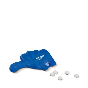 Dispensador de mentas sin azúcar en forma de pulgares a color