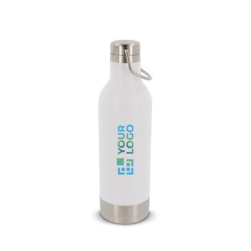 Botella hermética de acero inoxidable con asa de transporte 400ml