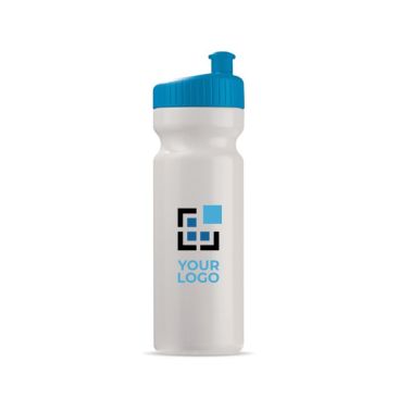 Bidón de plástico libre de BPA y 100% antigoteo 750ml color azul claro