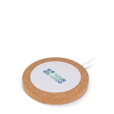 Cargador inalámbrico circular con amplia parte para personalizar 15W vista principal