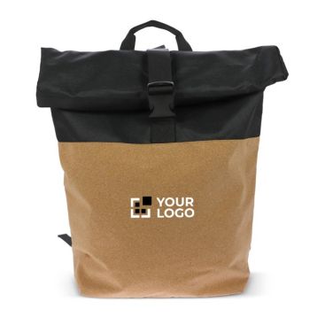 Mochila roll-top de RPET y corcho con compartimiento para portátil 15''