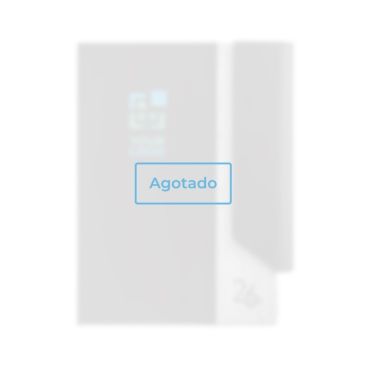 Agenda de cuero y plástico reciclado con cierre magnético A5 vista principal - agotado