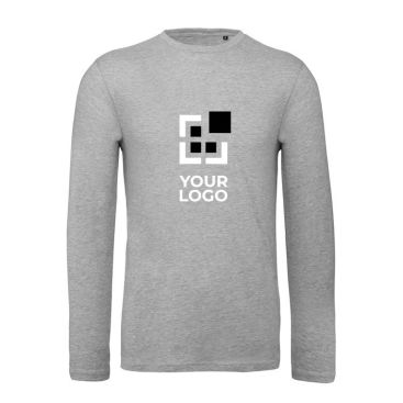 Camiseta de hombre de manga larga de algodón orgánico B&C