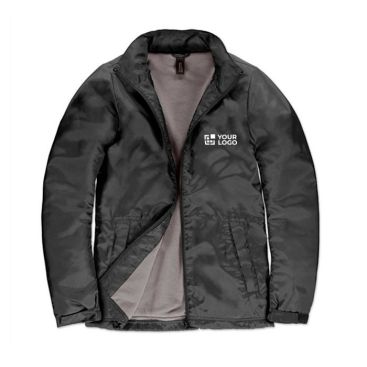 Chaqueta de poliéster para mujer impermeable y cortaviento B&C