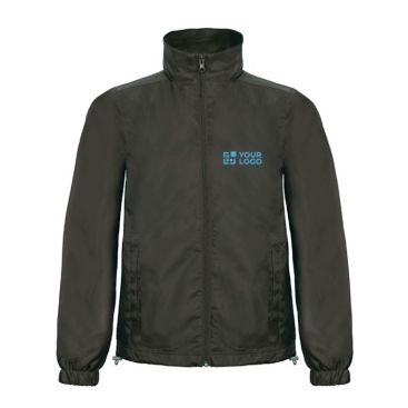 Chaqueta de poliéster para hombre cortaviento e impermeable B&C