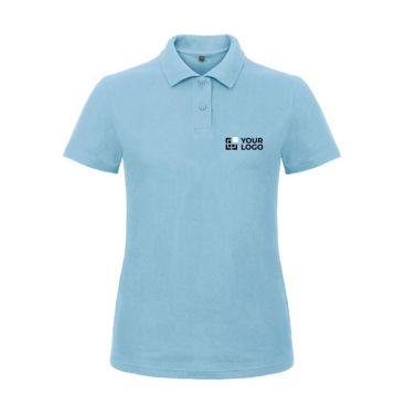 Polo en algodón de piqué para mujer de manga corta 180 g/m2 B&C vista principal