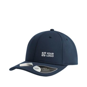 Gorra de poliéster reciclado con cierre de velcro 255 g/m2