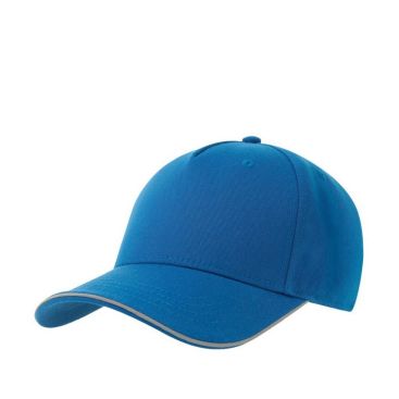 Gorra de poliéster con visera y cierre reflectantes 200 g/m2