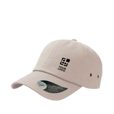 Gorra de béisbol de algodón de sarga con ojales de metal 250 g/m2 vista principal