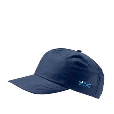 Gorra de poliéster reciclado con visera curvada 125 g/m2