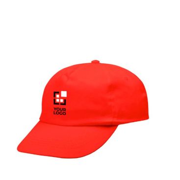 Gorra de algodón y poliéster con cierre de velcro 125 g/m2
