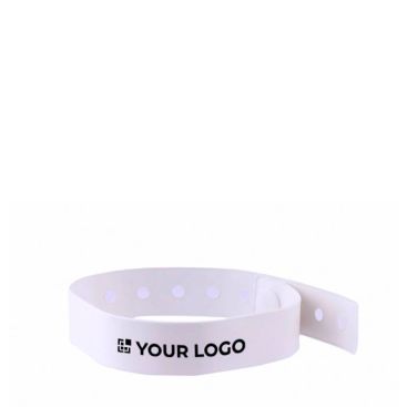 Pulsera fina de vinilo identificativa para festivales y fiestas