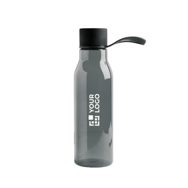 Botella de tritán con tapa de metal y asa de silicona 600ml