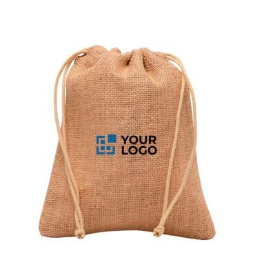 Bolsa que aúna artesanía de yute con dos lazos incorporados vista principal