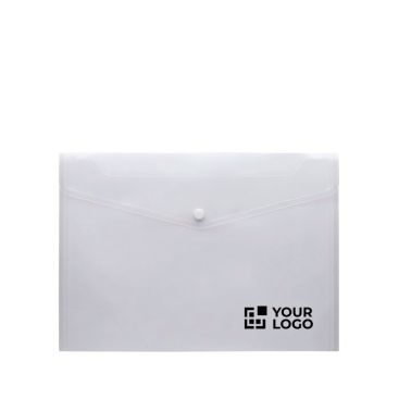 Carpeta portadocumentos con cierre de botón para hojas A4