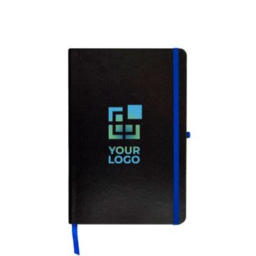 Libreta con tapa de cartón y cinta de color A5 hojas lisas vista principal