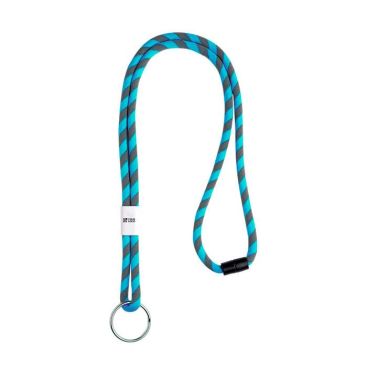 Cordel de amarre tubular rayado de terileno con ajuste y trabilla