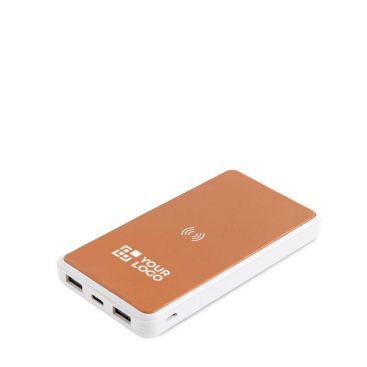 Batería externa inalámbrica con cuero reciclado 8.000 mAh