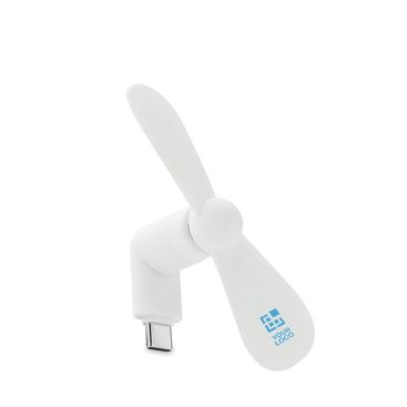 Ventilador portátil para el teléfono a través del puerto USB-C