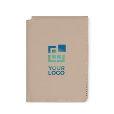 Funda de pasaporte y tarjetas de cuero sintético con protección RFID