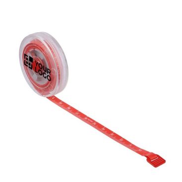 Cinta métrica retráctil con pulsador y mecanismo de bloqueo 1.5M