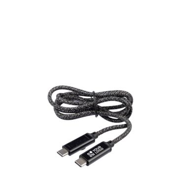 Cable de carga de nylon de 1 metro de largo con puertos USB-C 100 W