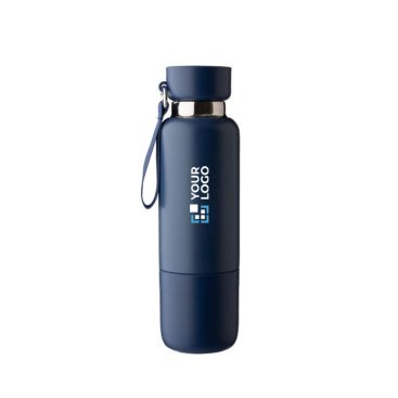 Termo de acero inoxidable 500ml de acabado mate con vaso de 300ml