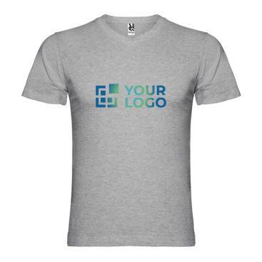 Camiseta de manga corta de algodón cuello en V de hombre 155 g/m2 Roly