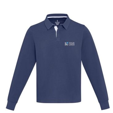 Polo unisex de algodón orgánico estilo rugby 280 g/m2 Elevate NXT