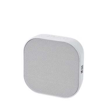 Mini altavoz de plástico reciclado con controles de música 3W