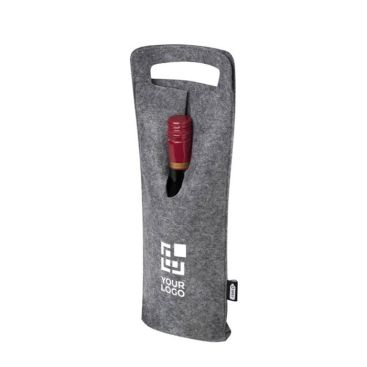 Bolsa para vino de fieltro reciclado suave y resistente 75cl
